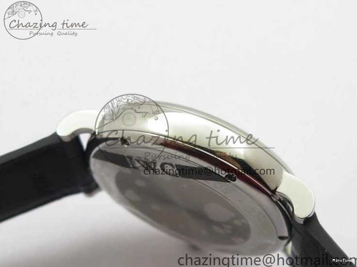 MIROTIME 0308 Vibrant Portofino IW459402 SS MKS 1:1 Best Edition White Dial on Black Leather Strap Miyota 7086